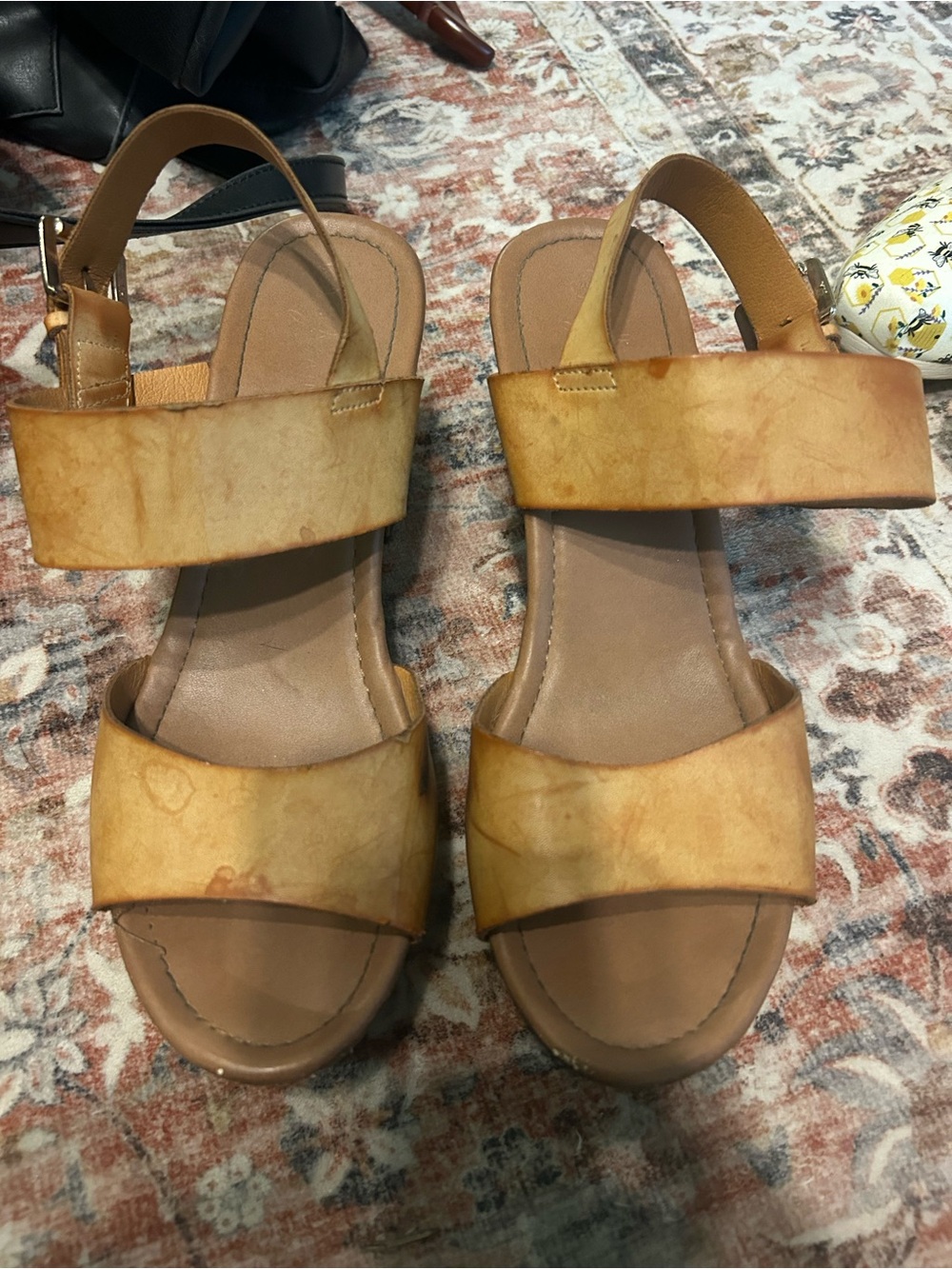 Atmosphere Tan Platform Strap Sandals